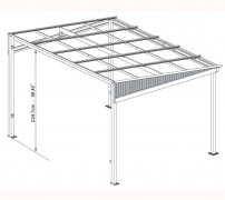 Samonosná pergola Sojag 296 x 424 cm