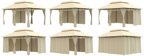 Zahradní altán 3x4m béžová
