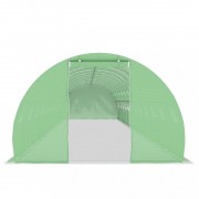 vidaXL Skleník s ocelovou konstrukcí 54 m² 18 x 3 x 2 m