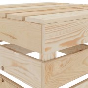 vidaXL Zahradní stolky z palet 2 ks dřevo