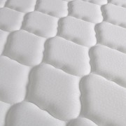 vidaXL Postel s matrací z paměťové pěny modrá textil 140 x 200 cm