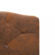 vidaXL Postel s matrací z paměťové pěny umělá semišová kůže 160x200 cm