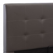 vidaXL Rám postele zvedací úložný prostor šedý umělá kůže 120 x 200 cm