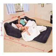 90813 Intex Nafukovací pohovka / postel 193 x 221 x 66 cm 2 osoby 68566NP