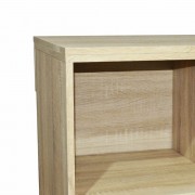 vidaXL Psací stůl s knihovnou, dub, 117x92x75,5 cm