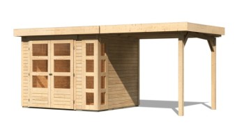 Dřevěný zahradní domek KERKO 3 s přístavkem 240 Dekorhome