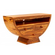 TV stolek Jali 120x65x45 z indického masivu palisandr, Ořech