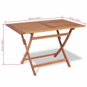vidaXL Zahradní nábytek jídelní set 5 kusů teak