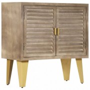 vidaXL Příborník 80 x 35 x 80 cm masivní mangovníkové dřevo a litina