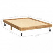 vidaXL Rám postele masivní mangovníkové dřevo 140 x 200 cm