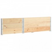 vidaXL Vyvýšené záhony 3 ks 100 x 150 cm masivní borové dřevo