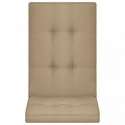 vidaXL Podušky na zahradní židle 2 ks béžové 120 x 50 x 5 cm