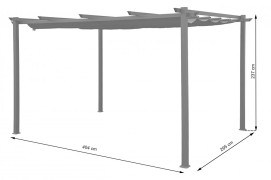 Hliníková zahradní pergola 400 x 300 cm