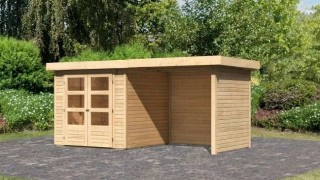 Dřevěný zahradní domek ASKOLA 2 s přístavkem 240 Dekorhome