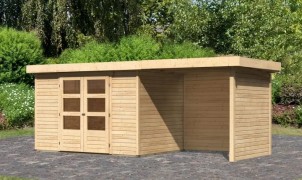 Dřevěný zahradní domek ASKOLA 4 s přístavkem 240 Dekorhome