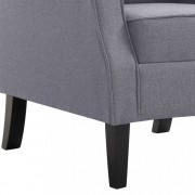 vidaXL Křeslo tmavě šedé textil