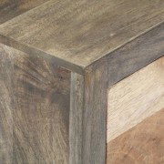 vidaXL Odkládací skříňka šedá 75 x 30 x 60 cm masivní mangovník
