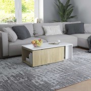 vidaXL Konferenční stolek bílý dub sonoma 150 x 50 x 35 cm dřevotříska