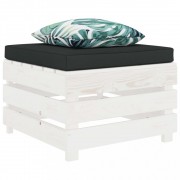 vidaXL 5dílná sedací souprava z palet s květovanými poduškami dřevo