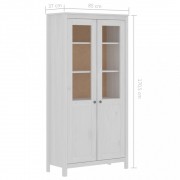 vidaXL Komoda Hill Range bílá 85 x 37 x 170,5 cm masivní borové dřevo