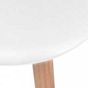 vidaXL Jídelní židle 6 ks bílé plast