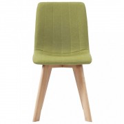 vidaXL Jídelní židle 4 ks zelené textil