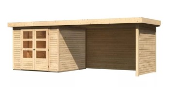 Dřevěný zahradní domek ASKOLA 3,5 s přístavkem 280 Dekorhome