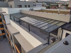 Hliníková solární pergola SOLAR ENERGO s FVE - ostrovní