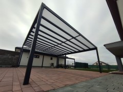 POLLARD hliníková samonosná pergola velikosti XXL s polykarbonátem