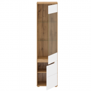 VINCO VITRINA A2 DUB WOTAN+VYSOKY LESK HG BIELA