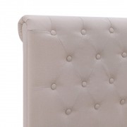 vidaXL Rám postele světlý len textil 180 x 200 cm