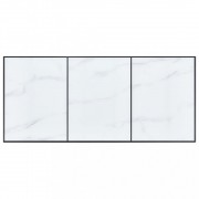 vidaXL Jídelní stůl bílý 180 x 90 x 75 cm tvrzené sklo