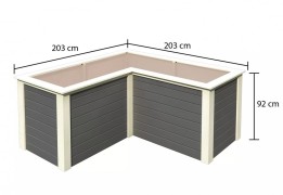 Vyvýšený záhon HOCHBEET 280 l Dekorhome