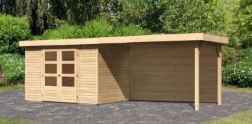 Dřevěný zahradní domek ASKOLA 4 s přístavkem 280 Dekorhome