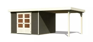 Dřevěný zahradní domek ASKOLA 6 s přístavkem 280 Dekorhome
