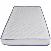 vidaXL Postel s matrací z paměťové pěny umělá semišová kůže 160x200 cm