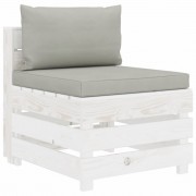 vidaXL 5dílná sedací souprava z palet s taupe poduškami dřevo