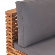 vidaXL 6dílná zahradní sedací souprava s poduškami masivní teak