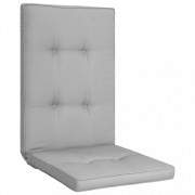 vidaXL Podušky na zahradní židle 4 ks šedé 120 x 50 x 5 cm