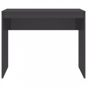vidaXL Psací stůl šedý s vysokým leskem 90 x 40 x 72 cm dřevotříska