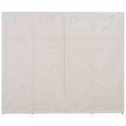 vidaXL Šatní skříň bílá 200 x 40 x 170 cm textil