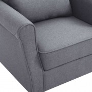 vidaXL Křeslo tmavě šedé textil