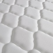 vidaXL Postel s matrací z paměťové pěny LED bílá umělá kůže 180x200 cm