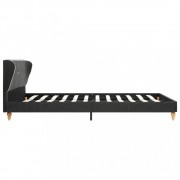 vidaXL Postel s matrací z paměťové pěny tmavě šedá jutovina 120x200 cm