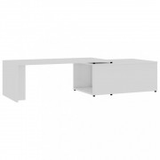 vidaXL Konferenční stolek bílý vysoký lesk 150x50x35 cm dřevotříska