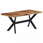 vidaXL Jídelní stůl 160 x 80 x 75 cm masivní sheeshamové dřevo