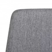 vidaXL Jídelní židle 6 ks světle šedé textil