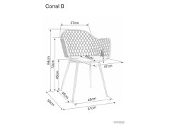 Jídelní křeslo CORRAL B