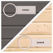 Dřevěný zahradní domek KERKO 6 s přístavkem 240 Dekorhome