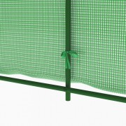 vidaXL Skleník s ocelovou konstrukcí 6,86 m² 3,43 x 2 x 2 m